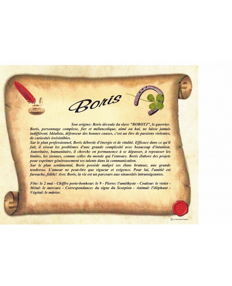 B Prénom en B